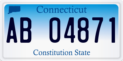 CT license plate AB04871