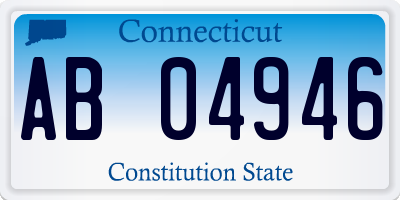 CT license plate AB04946