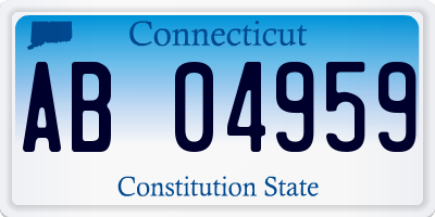 CT license plate AB04959