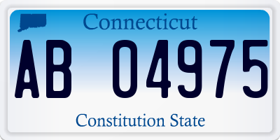 CT license plate AB04975