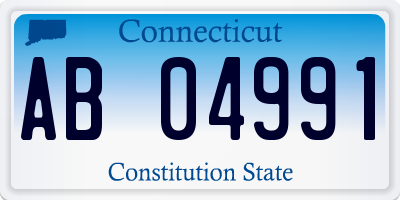 CT license plate AB04991