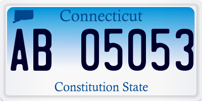 CT license plate AB05053