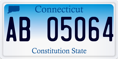 CT license plate AB05064