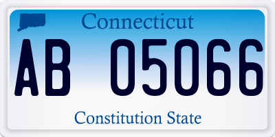 CT license plate AB05066