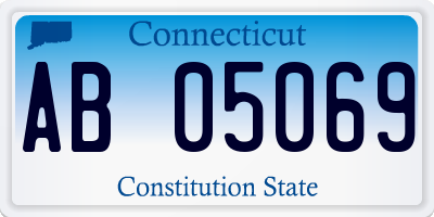 CT license plate AB05069