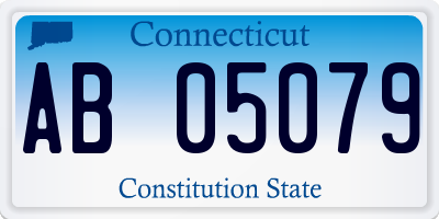 CT license plate AB05079