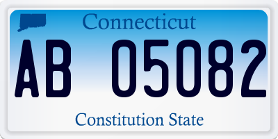 CT license plate AB05082