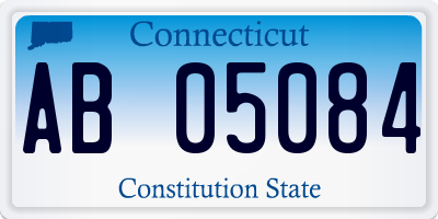 CT license plate AB05084