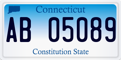 CT license plate AB05089