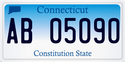 CT license plate AB05090