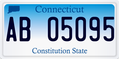 CT license plate AB05095