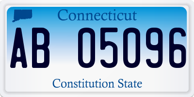 CT license plate AB05096