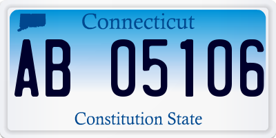 CT license plate AB05106