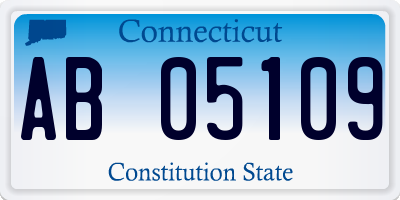 CT license plate AB05109