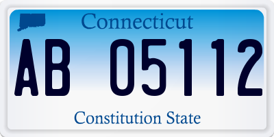 CT license plate AB05112