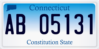 CT license plate AB05131