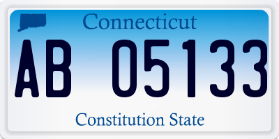 CT license plate AB05133