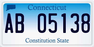 CT license plate AB05138