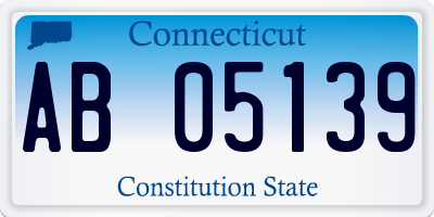 CT license plate AB05139