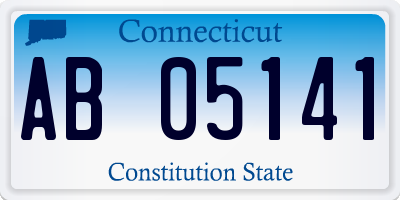 CT license plate AB05141