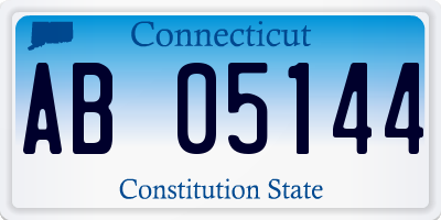 CT license plate AB05144