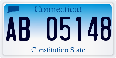 CT license plate AB05148