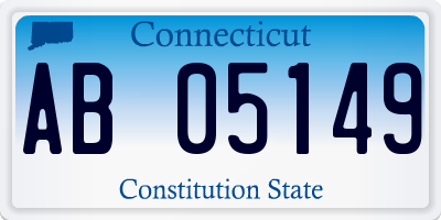 CT license plate AB05149