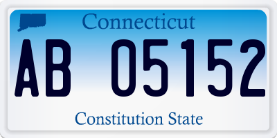 CT license plate AB05152