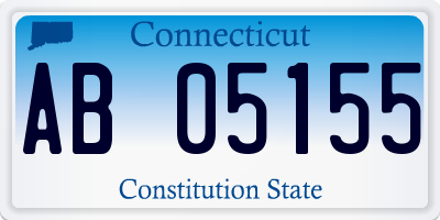 CT license plate AB05155