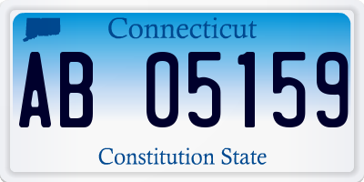 CT license plate AB05159