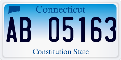 CT license plate AB05163