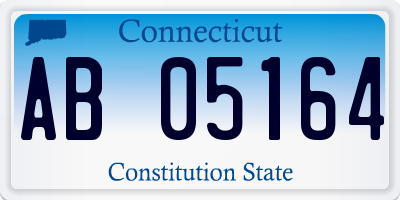 CT license plate AB05164