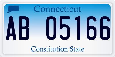 CT license plate AB05166