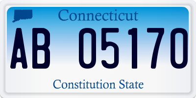 CT license plate AB05170