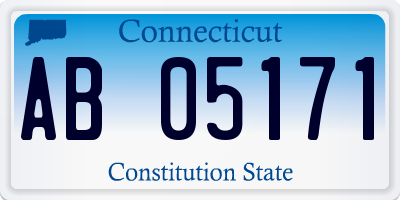 CT license plate AB05171