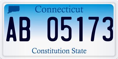 CT license plate AB05173