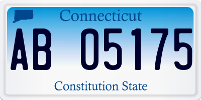 CT license plate AB05175