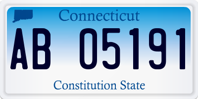 CT license plate AB05191