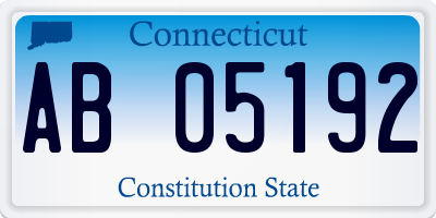 CT license plate AB05192