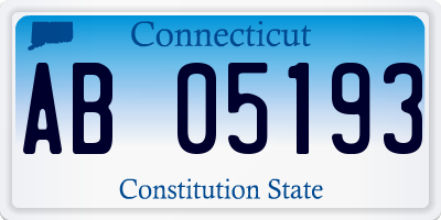 CT license plate AB05193