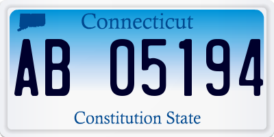 CT license plate AB05194