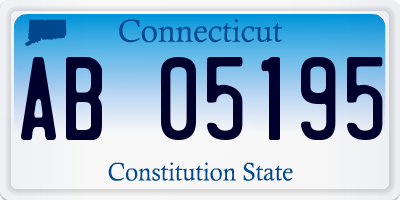 CT license plate AB05195