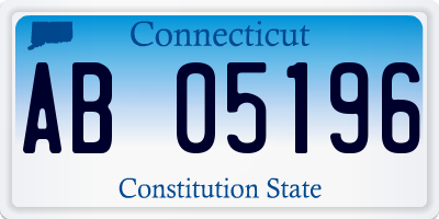 CT license plate AB05196