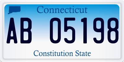 CT license plate AB05198