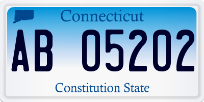 CT license plate AB05202