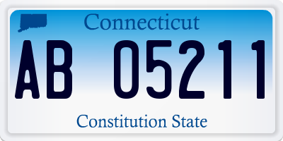 CT license plate AB05211