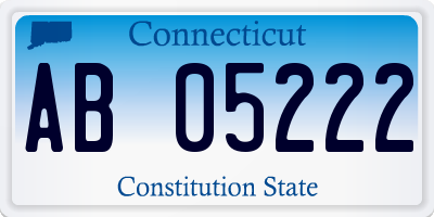 CT license plate AB05222