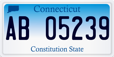 CT license plate AB05239