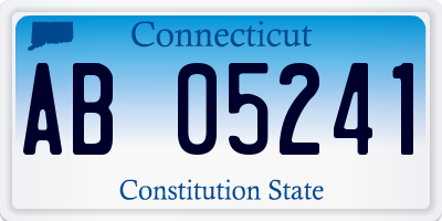 CT license plate AB05241