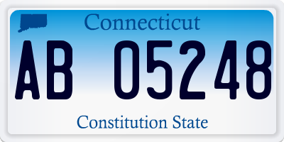 CT license plate AB05248